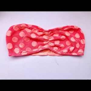 NWOTs Pink by VS orange polka dot &pink bandeau